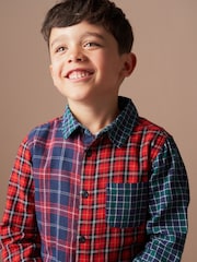 Angel & Rocket Red 100% Cotton Lewis Mixed Check Shirt - Image 4 of 8