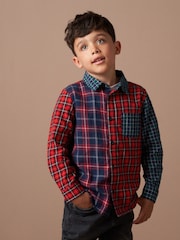 Angel & Rocket Red 100% Cotton Lewis Mixed Check Shirt - Image 5 of 8