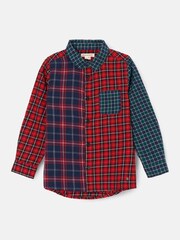 Angel & Rocket Red 100% Cotton Lewis Mixed Check Shirt - Image 6 of 8