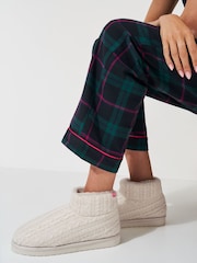 Crew Clothing Cable Bootie Slippers - Изображение 1 из 3