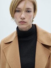 Mango Cream Belted Handmade Coat - Image 5 of 7