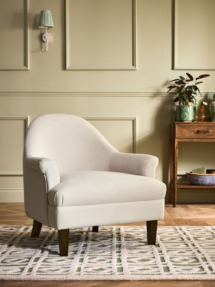 Nina Campbell Clabon Natural Rosemoor Accent Chair - Image 1 of 8