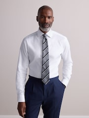 White/White Slim Fit Signature 100% Cotton Textured Long Sleeve Shirt 2 Pack - Image 2 of 7