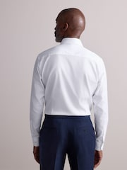 White/White Slim Fit Signature 100% Cotton Textured Long Sleeve Shirt 2 Pack - Image 3 of 7