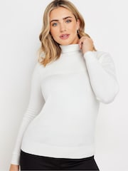 M&Co Natural Basic Roll Neck Jumper - Image 1 of 5