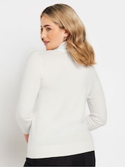 M&Co Natural Basic Roll Neck Jumper - Image 3 of 5