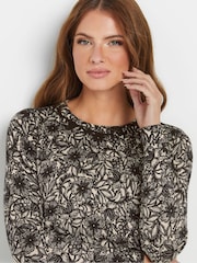 M&Co Natural Lace Crew Neck Jumper - Image 4 of 5