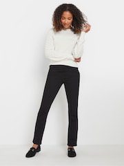 M&Co Natural Pointelle Long Sleeve Jumper - Image 2 of 5