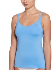 Nike Blue V-Neck Tankini Top - Image 1 of 19