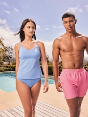 Nike Blue V-Neck Tankini Top - Image 8 of 19