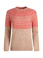 Weird Fish Cream Miska Eco Fair Isle Jumper - Image 5 of 6