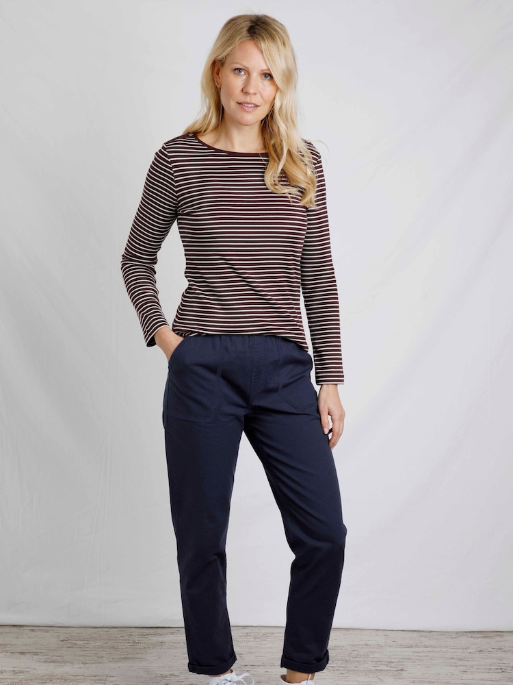 Weird Fish Blue Malorri Trousers - Image 1 of 6