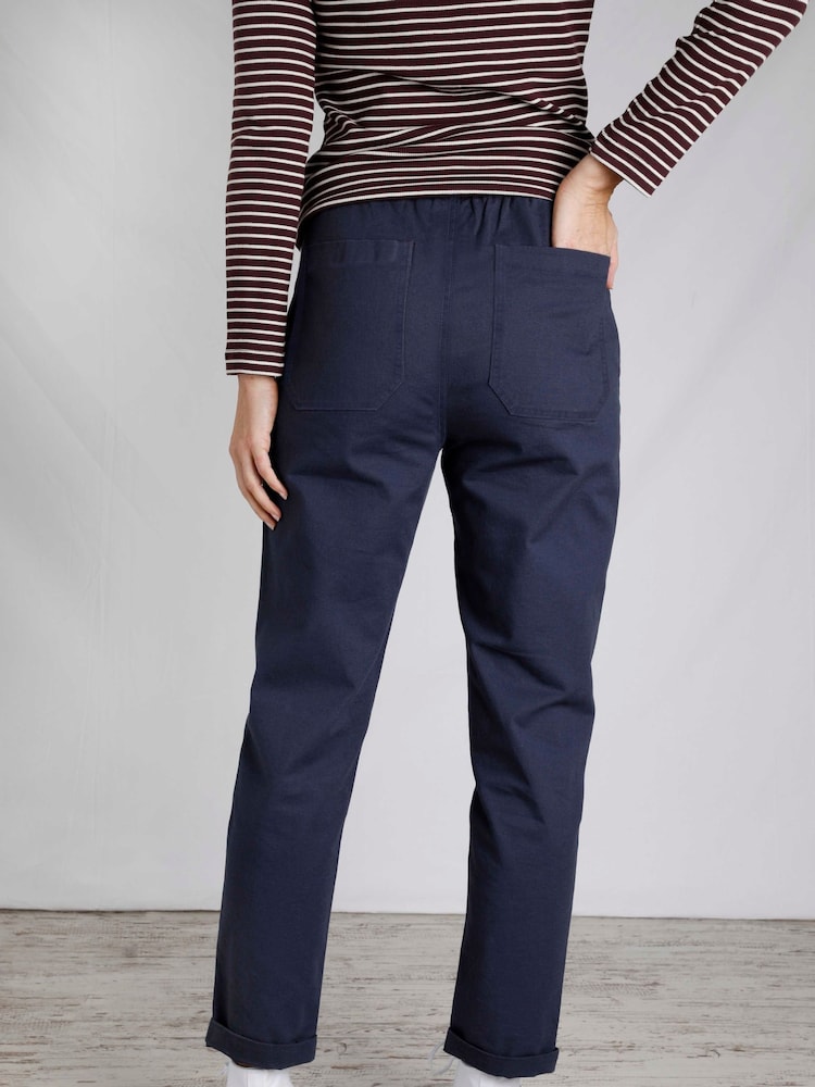 Weird Fish Blue Malorri Trousers - Image 2 of 6