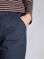 Weird Fish Blue Malorri Trousers - Image 4 of 6