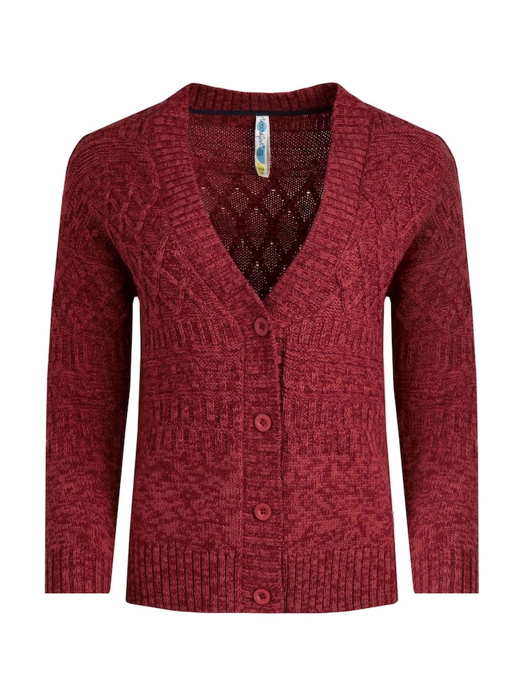 rožnata - Weird Fish Amiens Eco Outfitter Mešani šiv pletena jopa - Slika 2 iz 3