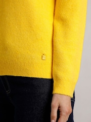 Weird Fish Yellow Weird Fish Lowell Eco FairIsle Pattern Jumper - Image 5 of 7