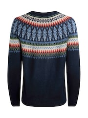 modra - Weird Fish Hatty Eco Fair Isle pletena jopa - Slika 3 iz 3