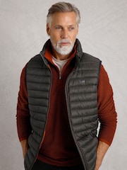 Weird Fish Grey Langtree Lightweight Showerproof Padded Gilet - Image 1 of 3