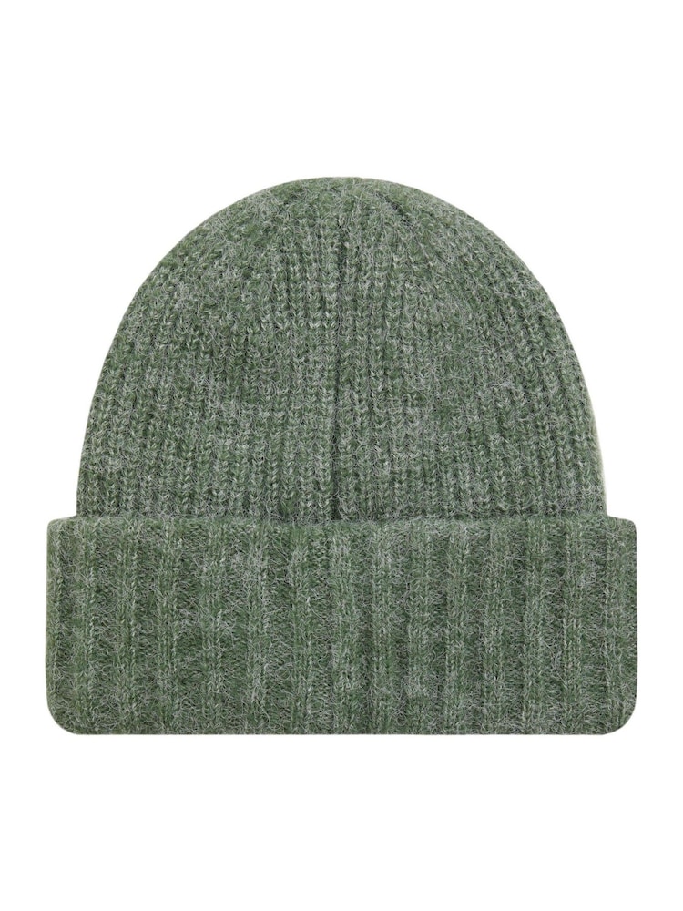 Weird Fish Green Neve Double Rib Beanie Hat - Image 3 of 3