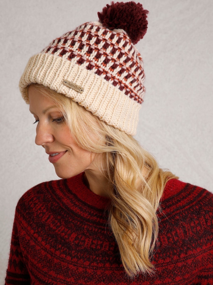 Weird Fish Cream Zuki Eco Bobble Hat - Image 1 of 3