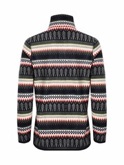 Weird Fish Black/Grey Weird Fish Reena 1/4 Zip Printed Microfleece Sweatshirt - Image 7 of 7