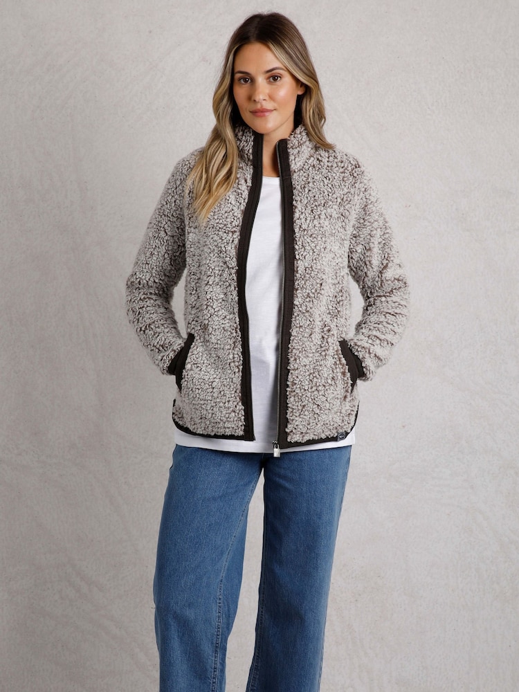 Weird Fish Clove Cosy Full Zip 100% Cotton Fleece - Image 1 of 5 Weird Fish Clove Cosy Full Zip 100% Cotton Fleece - Image 1 of 5