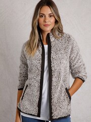Weird Fish Clove Cosy Full Zip 100% Cotton Fleece - Image 3 of 5