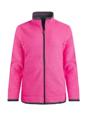 Weird Fish Pink Ariana Eco Full Zip Grid Fleece - Image 6 of 6