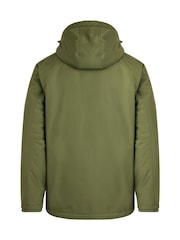 Weird Fish Green Teignmouth Recycled Showerproof Borg Lined Field Jacket - Image 3 of 3