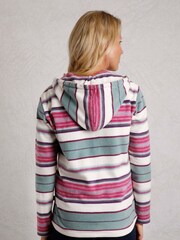 Weird Fish Pink/Cream Lana Printed Microfleece Pop Over Fleece - Image 2 of 5