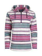 Weird Fish Pink/Cream Lana Printed Microfleece Pop Over Fleece - Image 4 of 5