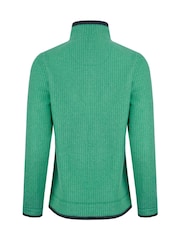 Weird Fish Green Ariana Eco Full Zip Grid Fleece - Image 3 of 3
