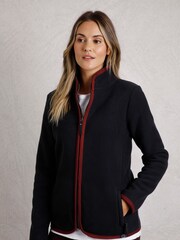 Weird Fish Blue Tiana Eco Polar Fleece Full Zip Jacket - Image 1 of 2