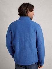 Weird Fish Blue Weird Fish Shires Eco Full Zip Grid Fleece - Image 2 of 6