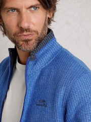 Weird Fish Blue Weird Fish Shires Eco Full Zip Grid Fleece - Image 3 of 6
