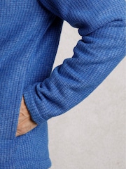 Weird Fish Blue Weird Fish Shires Eco Full Zip Grid Fleece - Image 4 of 6