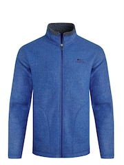 Weird Fish Blue Weird Fish Shires Eco Full Zip Grid Fleece - Image 5 of 6