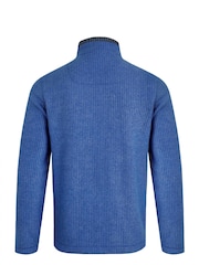 Weird Fish Blue Weird Fish Shires Eco Full Zip Grid Fleece - Image 6 of 6