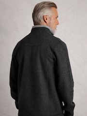 Черный - Weird Fish Shires Full Zip Grid Fleece - Image 2 of 7
