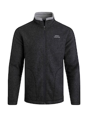 Черный - Weird Fish Shires Full Zip Grid Fleece - Image 6 of 7