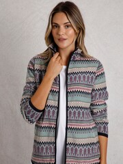 Weird Fish Rochelle Full Zip Printed Micro Fleece - Image 1 of 6