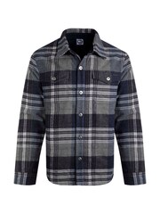 Weird Fish Grey Hollage Quilted Check Shacket - Image 6 of 7
