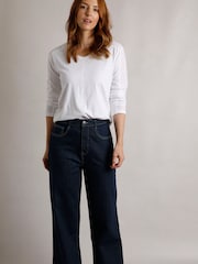 Weird Fish Blue Corine Wide Leg Denim Jeans - Image 1 of 6