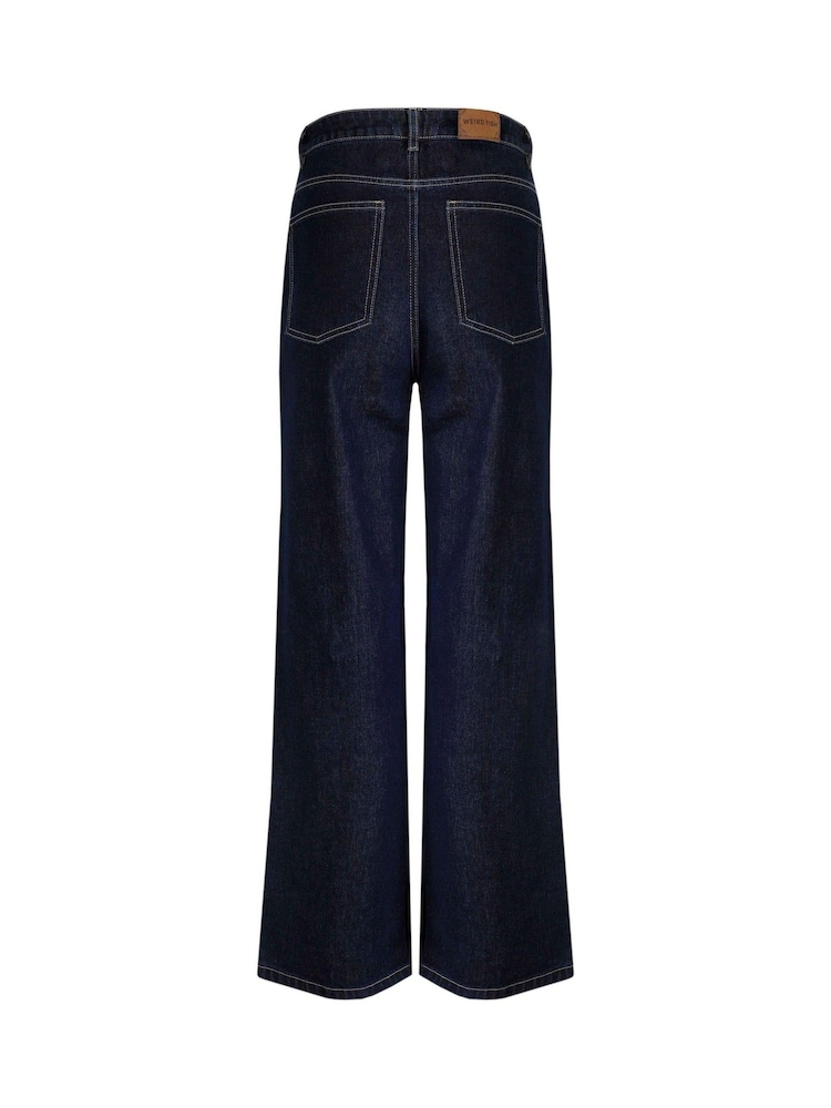 Weird Fish Blue Corine Wide Leg Denim Jeans - Image 6 of 6