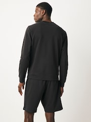 Slate Grey 100% Cotton Sweatshirt And Shorts Set - Image 2 of 11