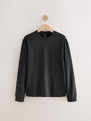 Slate Grey 100% Cotton Sweatshirt And Shorts Set - Image 8 of 11