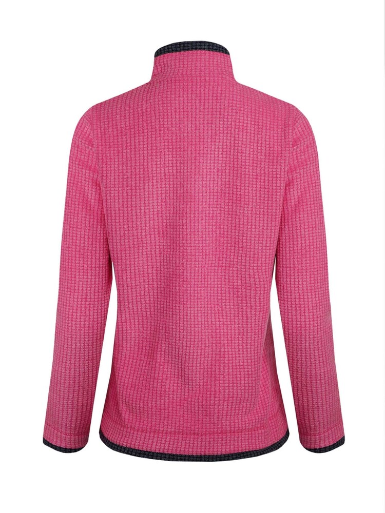 Weird Fish Pink Beyonce 1/4 Zip Grid Fleece - Image 6 of 6 Weird Fish Pink Beyonce 1/4 Zip Grid Fleece - Image 6 of 6