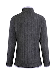 Weird Fish Black Ariana Eco Full Zip Grid Fleece - Image 6 of 6