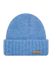 Weird Fish Blue Neve Double Rib Beanie Hat - Image 2 of 3