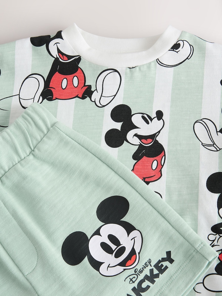 Blue Mickey Mouse T-Shirt & Shorts Set (3mths-8yrs) - Image 10 of 10